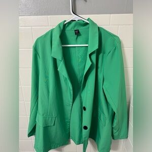 SHEIN Green Suit Jacket 1x